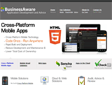 Tablet Screenshot of businessaware.com.au